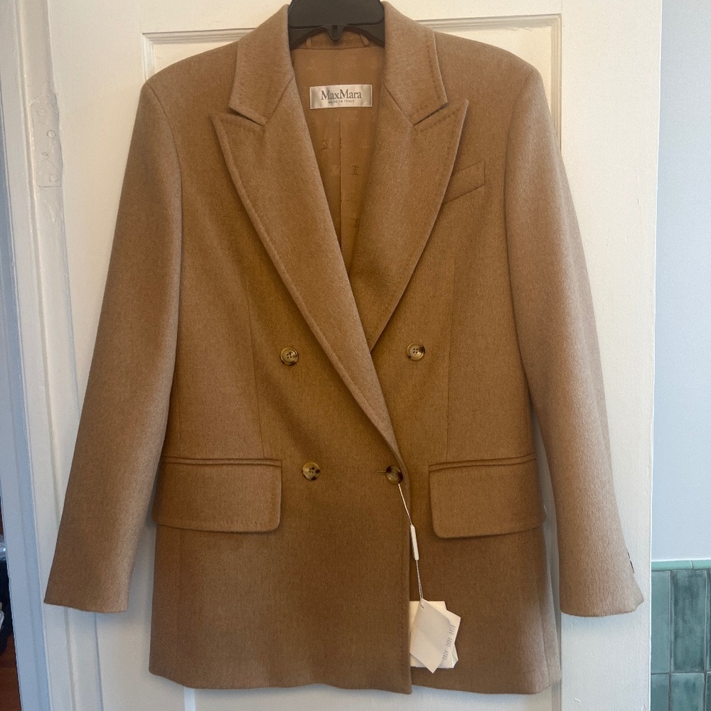 Max Mara Camel Hair Olimpia Jacket — Brand New W Tags